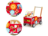 Medinis lavinamasis stumdukas su kaladėlėmis Eco Toys Fire Brigade