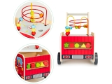 Medinis lavinamasis stumdukas su kaladėlėmis Eco Toys Fire Brigade