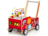 Medinis lavinamasis stumdukas su kaladėlėmis Eco Toys Fire Brigade