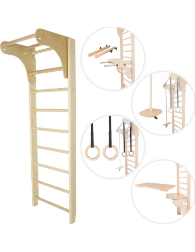 Wall Bars w/ Accessories inSPORTline Steadyline, 250x90cm