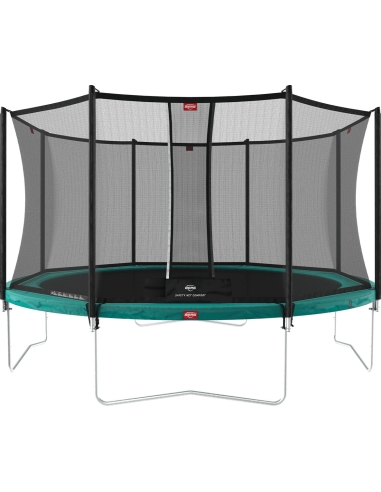 Batutas BERG Favorit Regular - 330 cm, žalias, su saugos tinklu Comfort