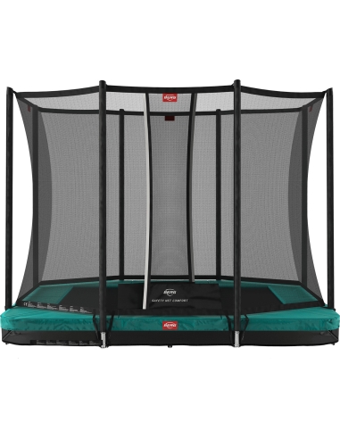 Batutas BERG Ultim Favorit InGround - 280 cm, žalias, su saugos tinklu Comfort