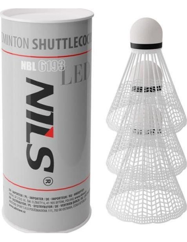 Nailoniniai badmintono plunksniukai Nils NBL6193, LED, 3 vnt.