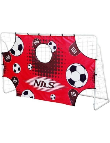 Futbolo vartai su tinklu ir taikiniu Nils BR240P 2in1