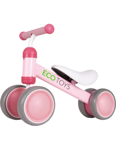 Treniruotis Rožinis Ecotoys mini krosinis dviratis