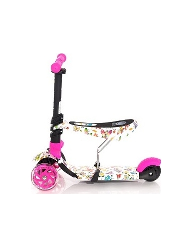Paspirtukas Lorelli Smart Pink Butterfly