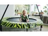 EXIT Tiggy Junior trampoline with bar ø140cm - black/green