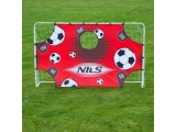 Futbolo vartai su tinklu ir taikiniu Nils BR240P 2in1